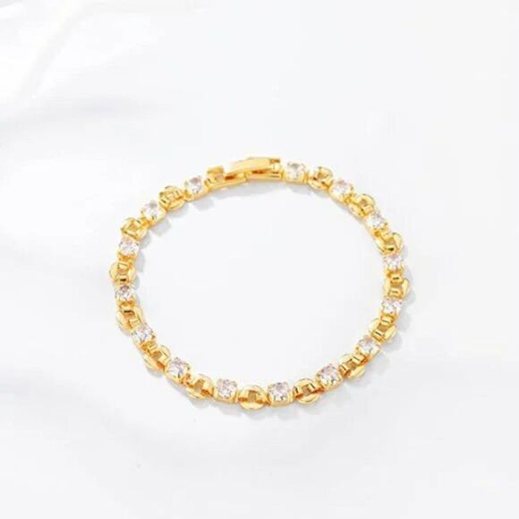 New Gold Bracelet Gold 14K Gold Filled Dainty Chain - Picture 2 of 5
